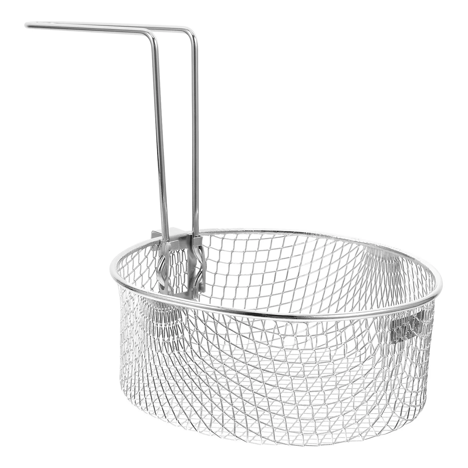

Stainless Steel Frying Basket Fine Workmanship Large Volume French Fries Holder Practical Cooking Tool Metal Deep Fry