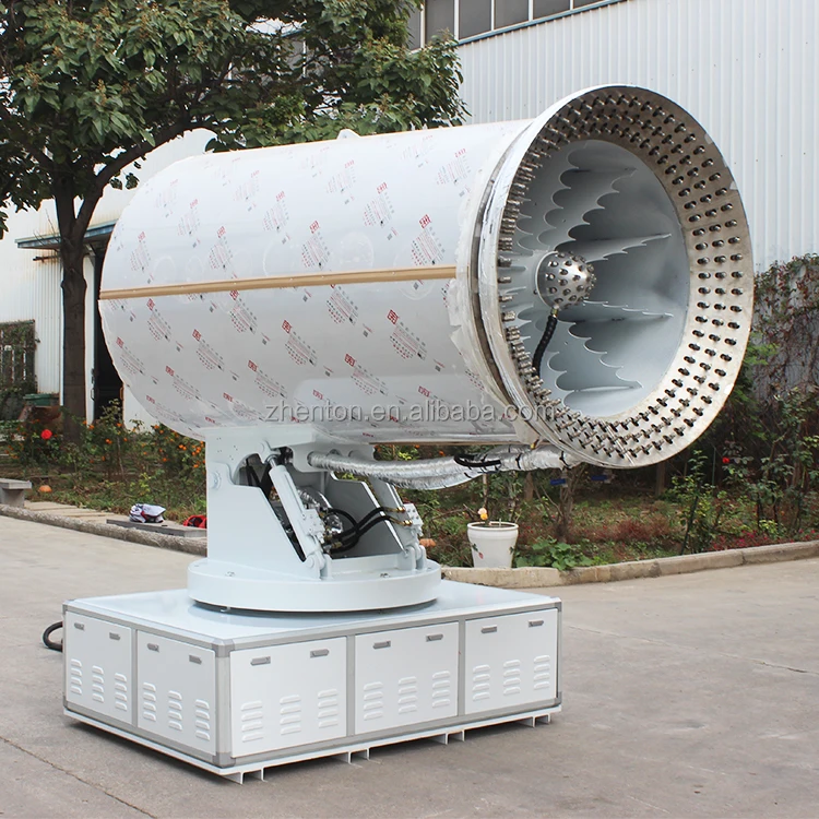 الفولاذ المقاوم للصدأ 304 فئة أ للتحكم في الغبار في ساحة المواد في الهواء الطلق الألغام رذاذ الغبار قمع ضباب مدفع الضباب 120 متر