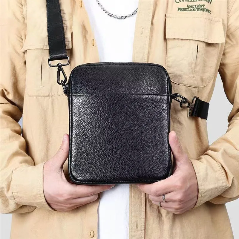 

2023 Новые роскошные мужские сумки из коровьей натуральной кожи, мужская сумка на плечо, модная сумка через плечо, брендовые сумки-мессенджеры для мальчиков