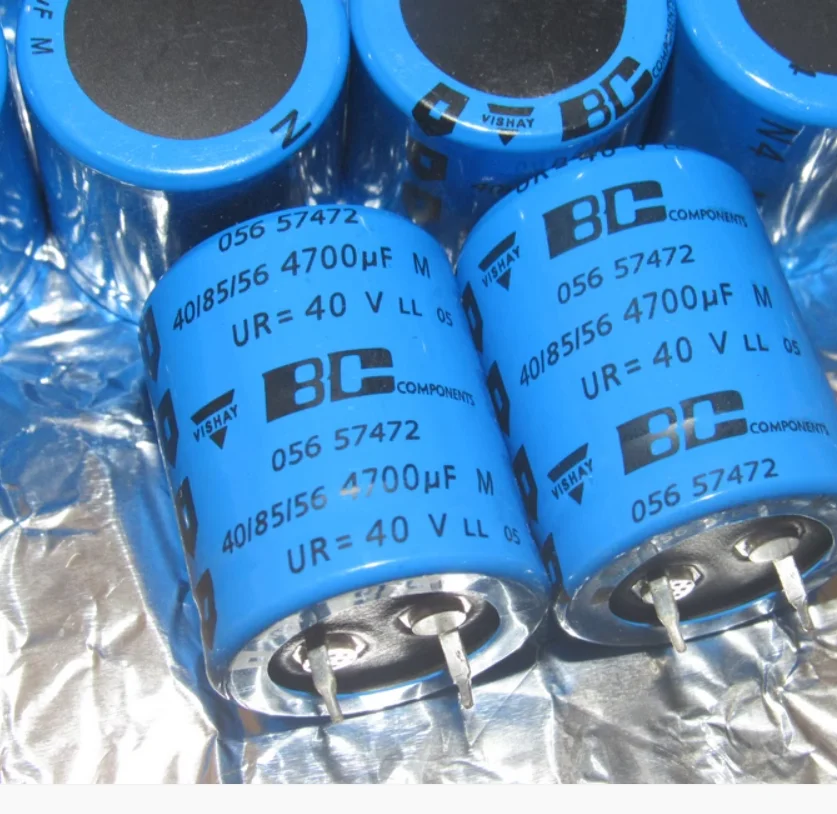 

2pcs/lot VISHAY BC 056 series 40V 4700UF Lyman ear amplifier filter aluminum electrolytic capacitor, volume 25*31mm