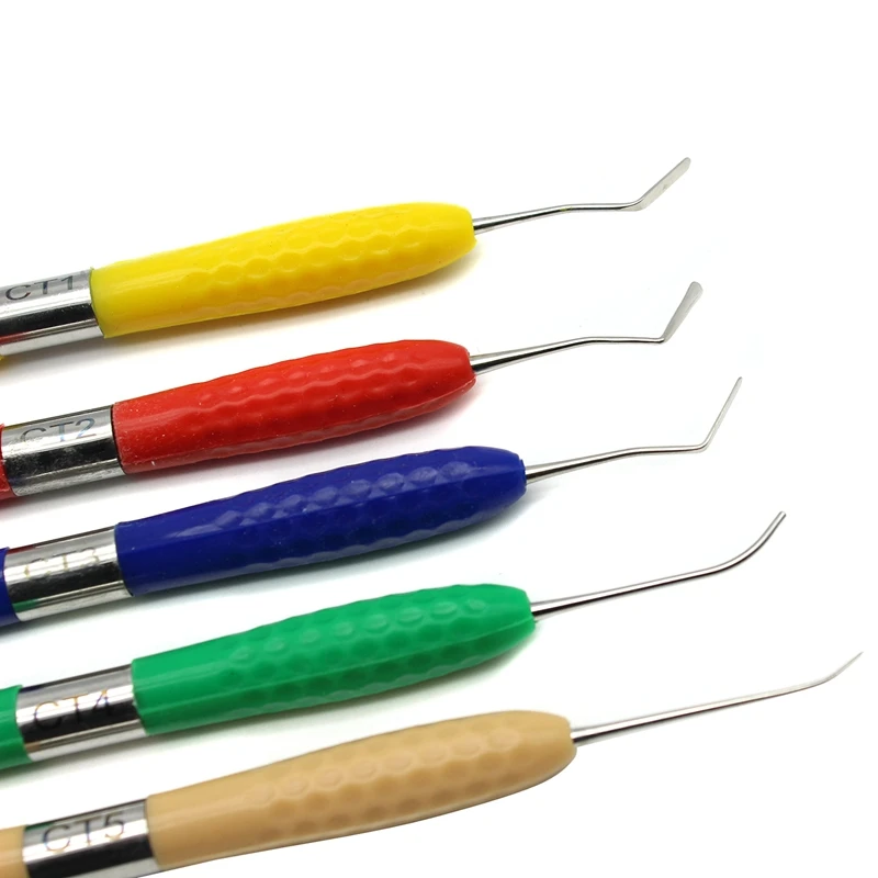 5Pcs/Set Dental Resin Spatula Aesthetic Restoration Tool Kit Composite Resin Filler Instrument CT1-CT5