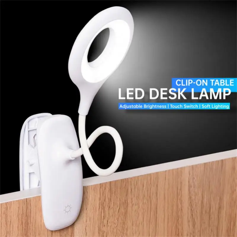

Led Table Lamp USB Rechargeable Night Light With Clamp Study Stand Read Lamp Touch 3 Modes Dimming Eye Protection Reading Light