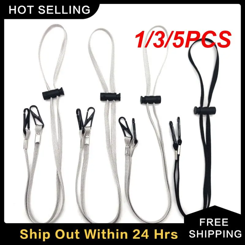 1/3/5PCS Mask Hanging Rope Face Mask Lanyard Mask Holder Adjustable Traceless Ear Hanging Rope Two Hooks