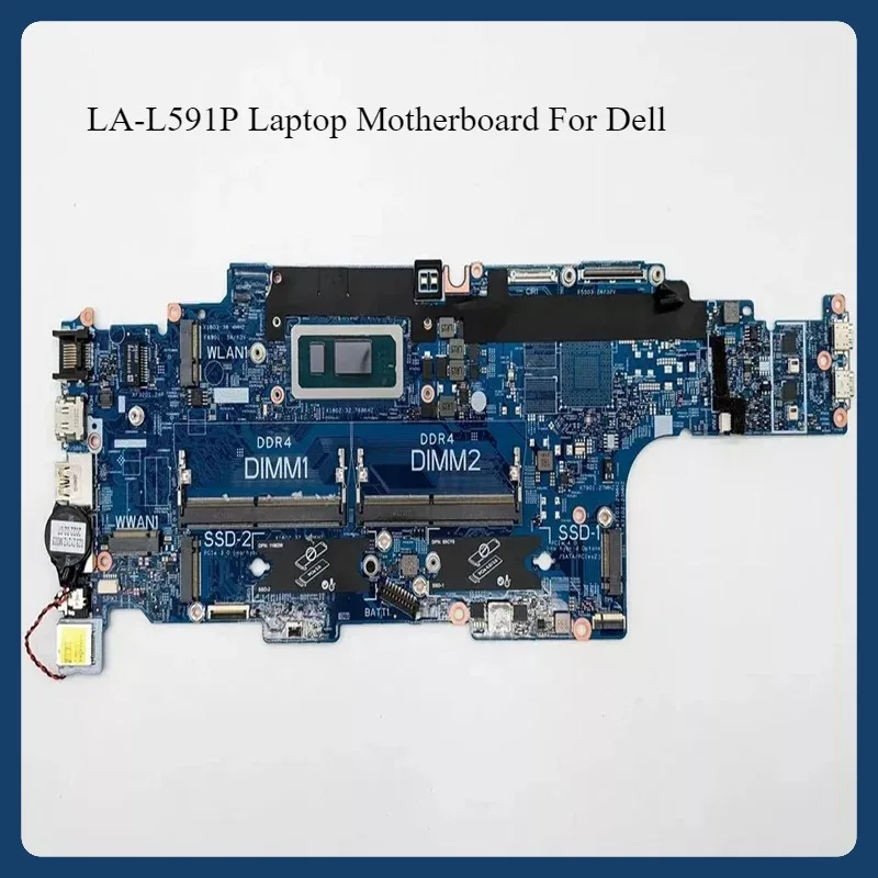 pcLaptop Motherboard For Dell LA-L591P Latitude 5430 Notebook Mainboard 03G0RF 0260KT with Core i3 i5 i7-12th Gen Pc Process