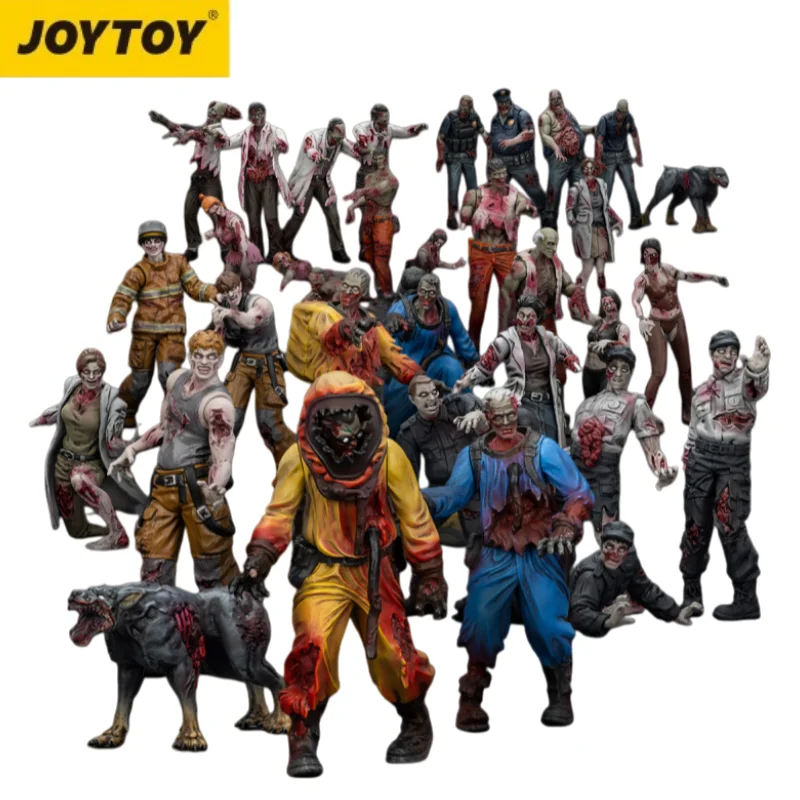 JOYTOY 1/25 Scale Action Figure Set - Dark Source Zombie Anime Military Theme Collectible Toys for Adults