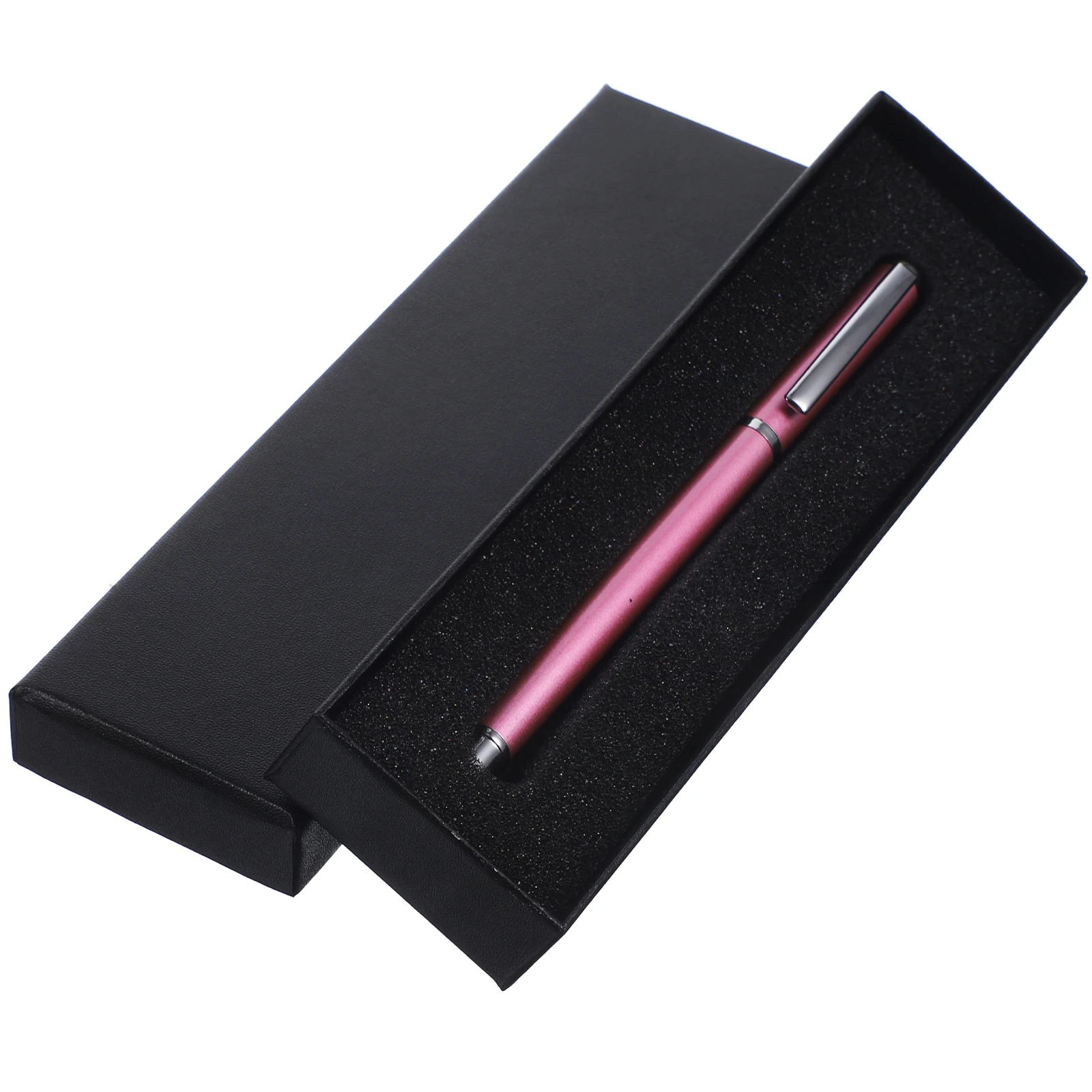 

Luxury Metal Gift Pen Silver Barrel Calligraphy Writing Office Supplies Daily Use Gel Ink Sign Pens Portable Men Gifts