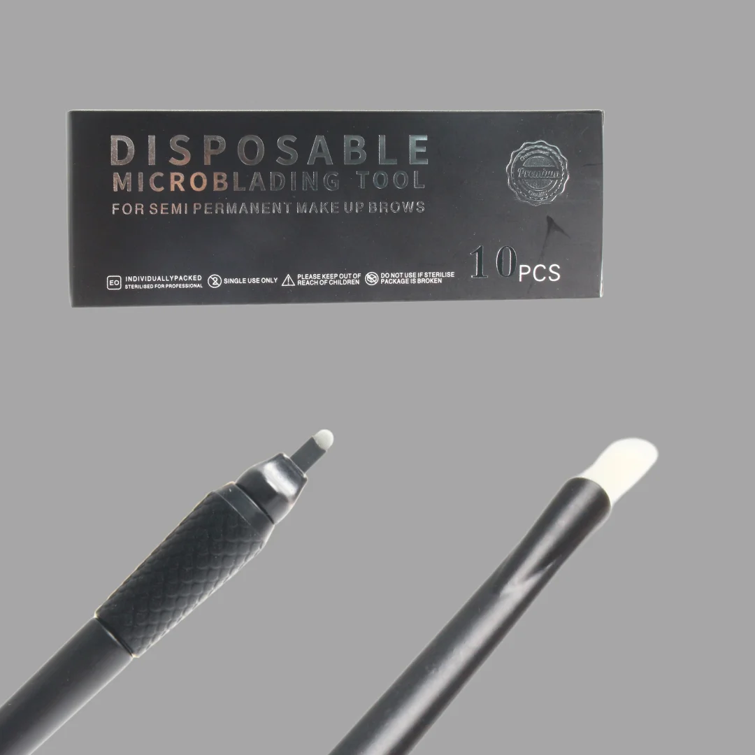 

New Disposable Microblading Tools 0.15mm 18 Pins U-Shape Microblading Pens Nano Microblading Supplies Eyebrow Tattoo Pen Blades