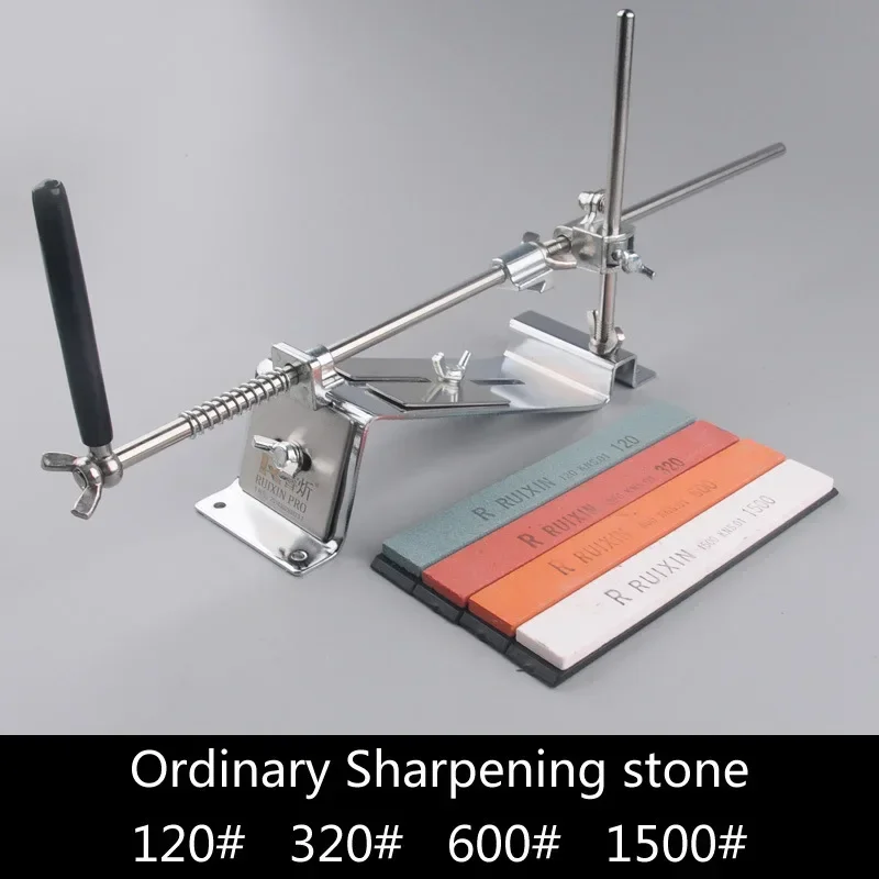 

New RUIXIN Fixed Angle Knife Sharpener Metal Material Sharpening System Sharpening Stone Grind Stones Grinding Kitchen Tools