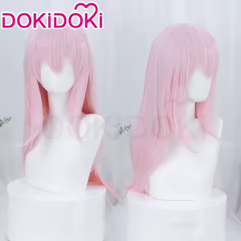 IN STOCK Sonicoo Wig Anime Cosplay Wig DokiDoki Sonicoo Cosplay Women Pink Long 60cm Hair Heat Resistant Synthetic Free Wig Cap