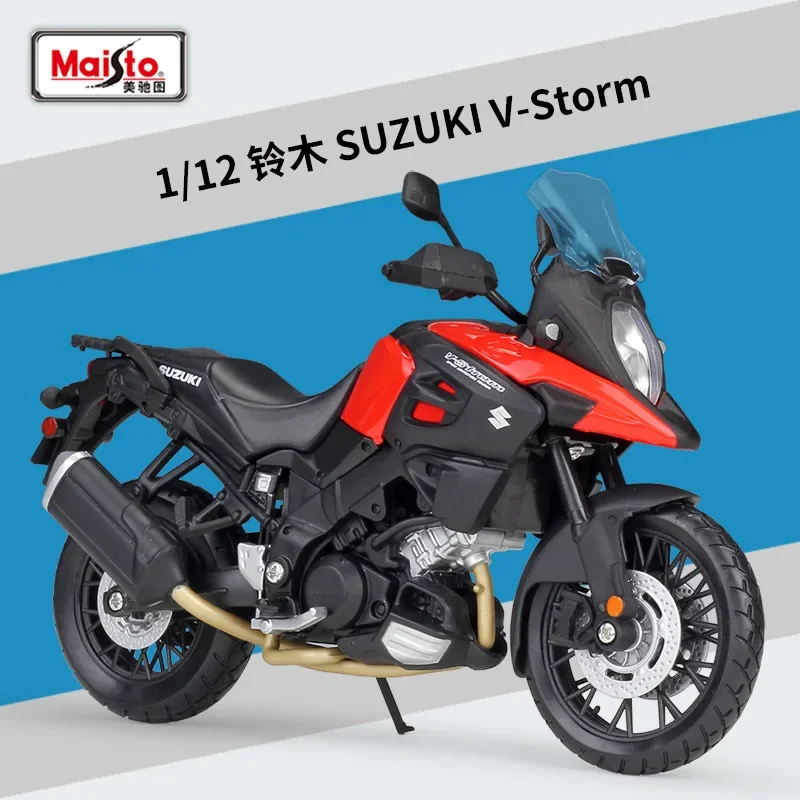 

Maisto 1:12 Suzuki V-Storm Model Car Simulation Alloy Motorcycle Metal Toy Car Children's Toy Gift Collection