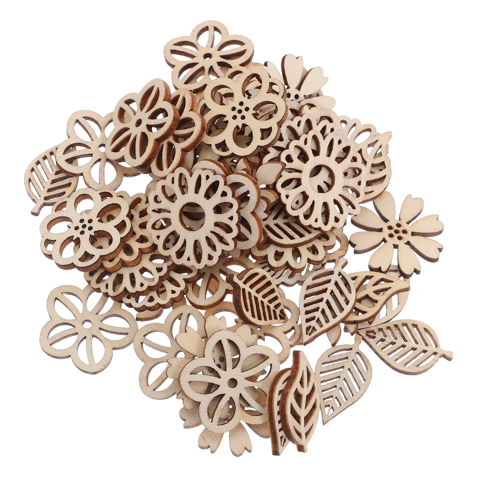 's Wooden Flower Cutouts Leaf  - огляд і ціна Embellish Craft