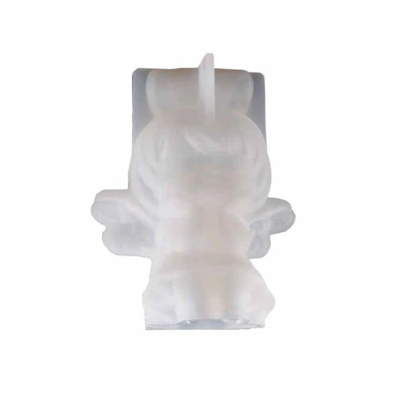 Angel Wing Girl Silicone Mold Scented Mould DIY Table Ornament Tools R3MC