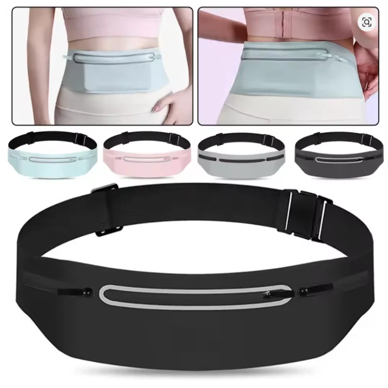 Waterproof Running Waist Pack Adjustable Belt Men Women Slim Running Bags Portable Outsides Jogging Gym Sports Cell Phone Pouch