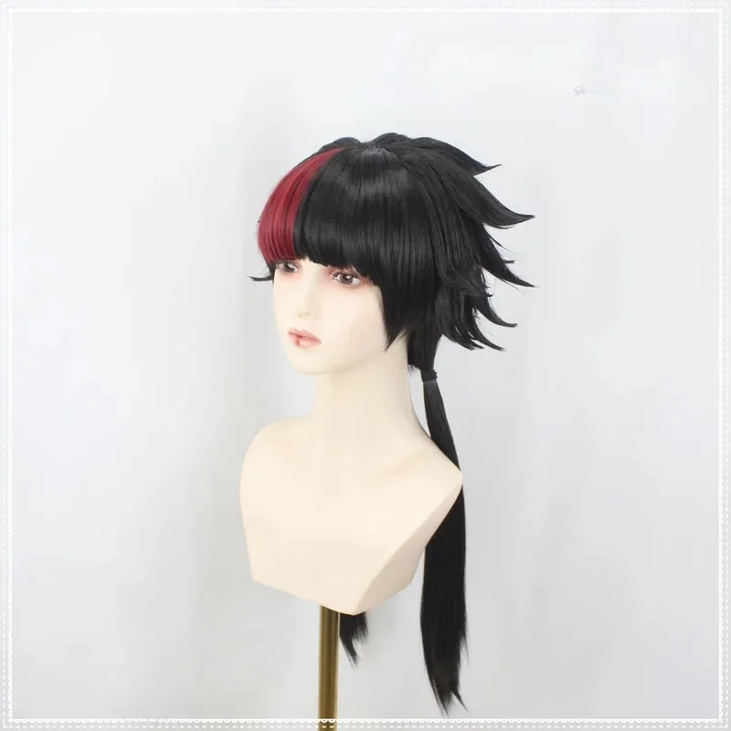 DY20Shuumatsu no Valkyrie Record of Ragnarok Qin Shi Huang Косплей Костюм Головные уборы средней длины с двойным хвостом Wig25