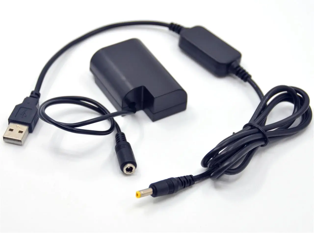 

USB-кабель постоянного тока + искусственная BLF19PP BLF19E, муляж аккумулятора DCC12, соединитель постоянного тока для камер Panasonic Lumix DMW-BLF19 GH3 GH4 GH5 GH5S GH3K