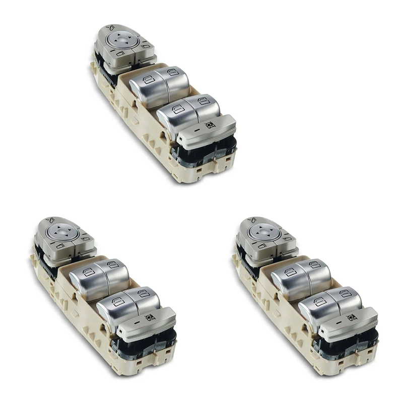 

3X For Mercede-Benz C300 GLC300 GLC43 C43 C63 W205 S205 C253 2015-2018 Master Power Window Switch Front Left A2059056811-A02Q