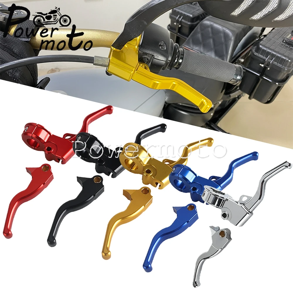 

2-3 Finger Brake Clutch Lever Moto Short Hand Levers For Harley Softail Bad Boy Blackline Breakout Convertible CVO/SE 1996-2014