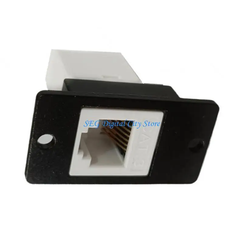 U75B Threadeds RJ11 6P6C Flanges Mount Coupler For Telephone Lines Fax Machines And DSL Modems