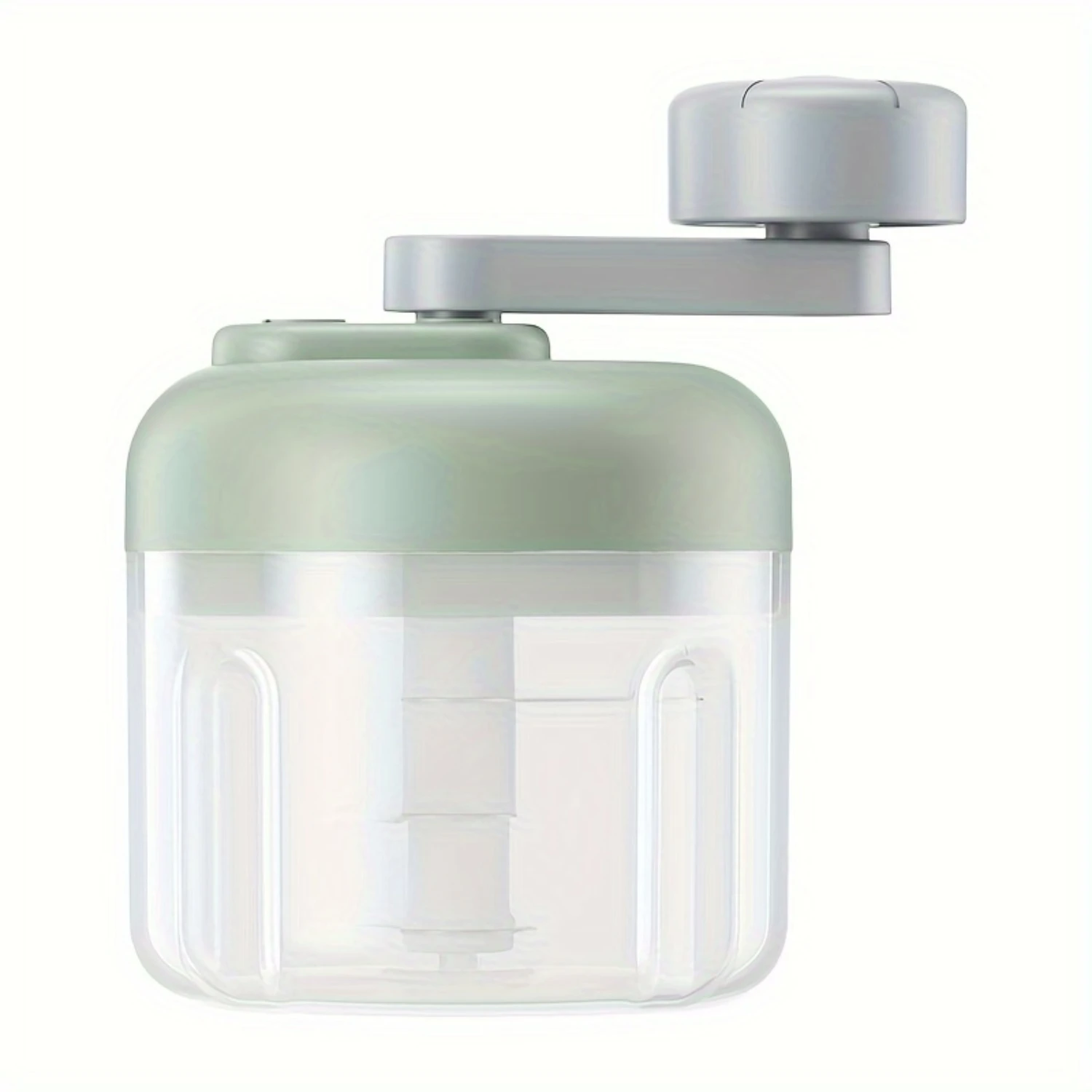 2개 수동 마늘 프레스 및 야채 다지기 - 다기능 과일 분쇄기 - 간편한 식사 준비를 위한 플라스틱 주방 도구, 없음