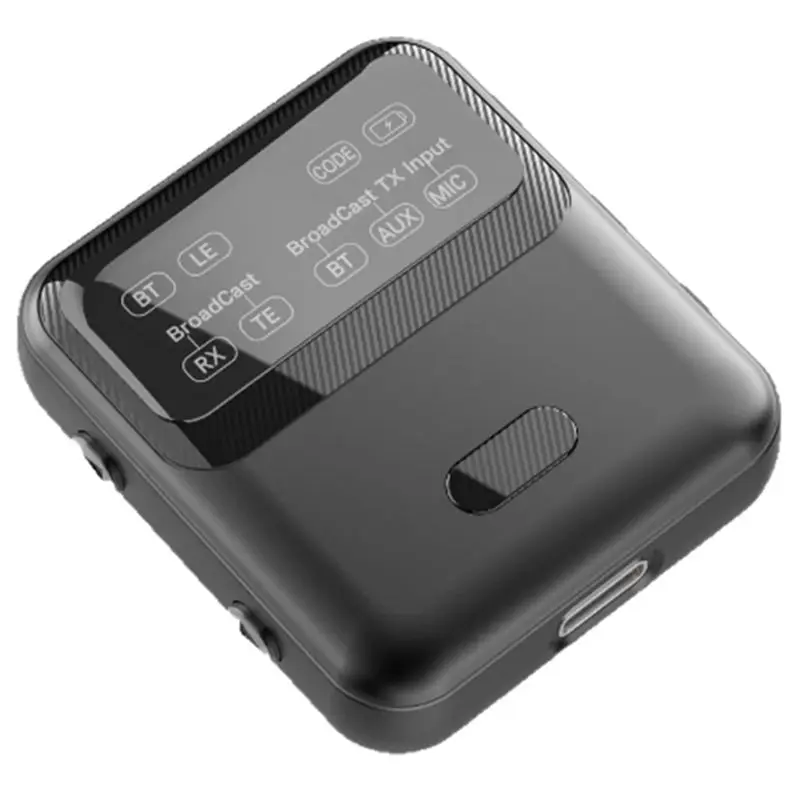 

[EYEL!NEW!】 Bluetooth 5.4 Audio Transceiver LE Audio, Broadcast 1TX To 100+ RX Devices Sharing, Clip-On Design