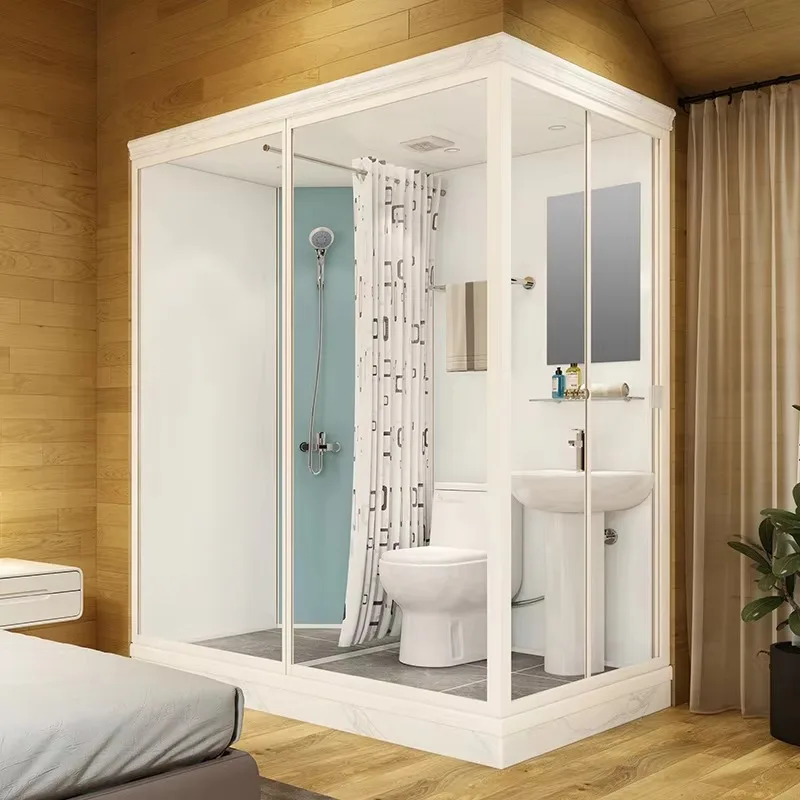 Set Cabinet Complet Baby Hotel Equipment Large Bathrooms Prefabricated Suite Complete Smc Bathroom