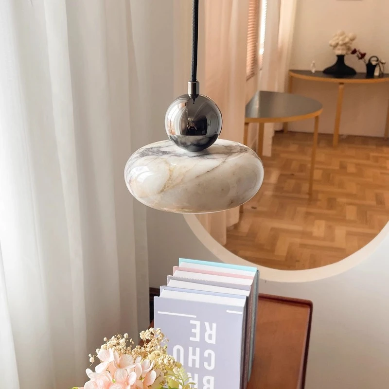 

Подвесной светильник в скандинавском стиле с итальянским мраморным плафоном для спальни, столовой, кухни, бара, прихожей, коридора