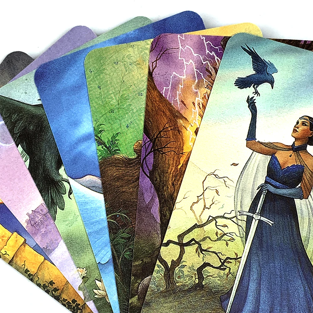Tarot Cards A 78 Deck Oracle English Visions Divination Edition Borad Playing Games,  Holidays Game Family Gathering Games
