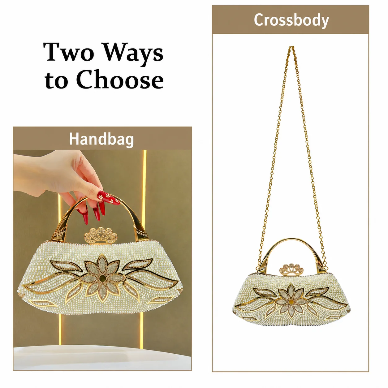 Avondclutch, gestructureerde f - Structured Handbag Top Handle recensie en prijs