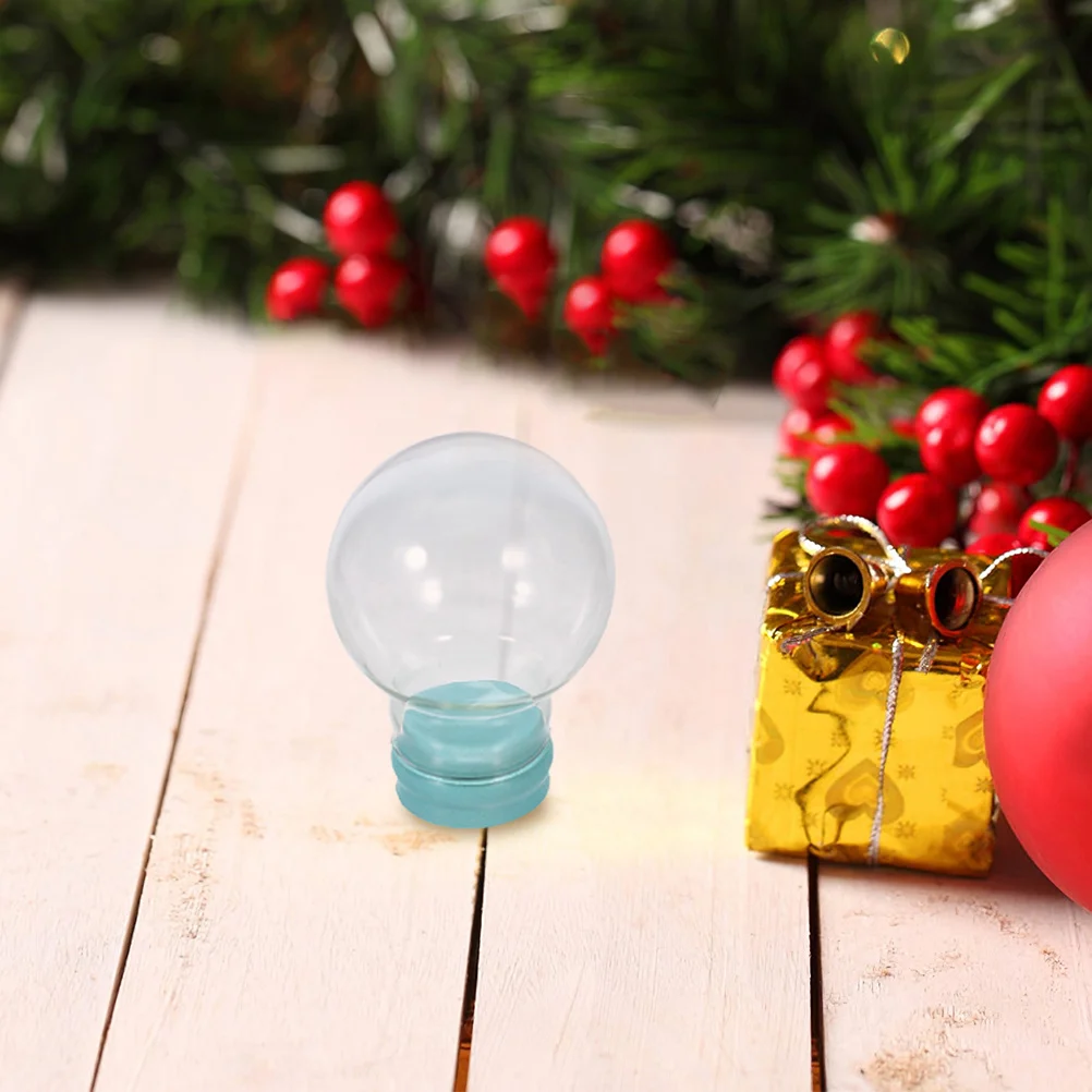 

4Pcs Transparent Snow Globe Covers Clear Glass Dome Thickened Empty Shell DIY Christmas Decoration Unique Gift