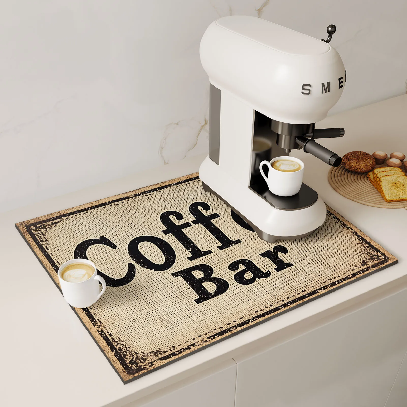 

Coffee Machine Mat Absorbent Quick Dry Drain Pad Kitchen Dish Drying Mats Tableware Faucet Dinnerware Rug
