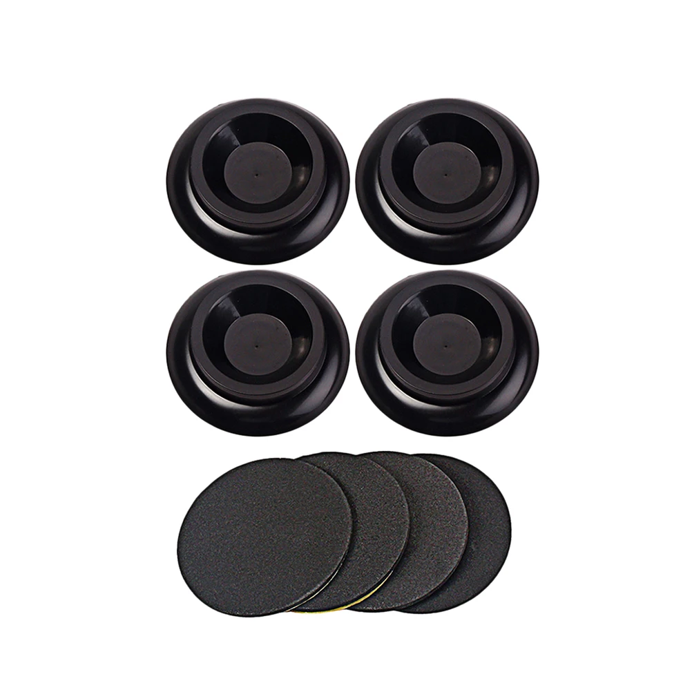 

4 Pcs Piano Caster Cups Non Slip Floormats Solid Plastic Upright Piano Feet Pads Vibration Absorption Noise Reduction
