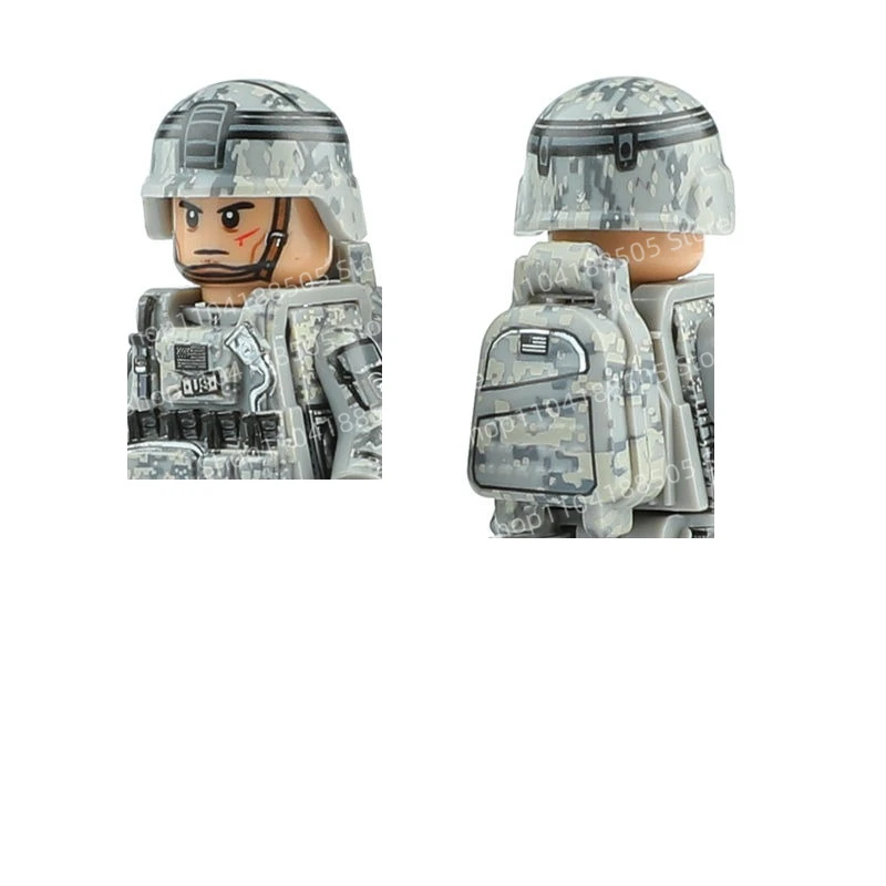 MOC New Military Building Blocks Doll Battlefield Puppet Special Forces Equipment Assembled Boy Toy Gift Ornaments