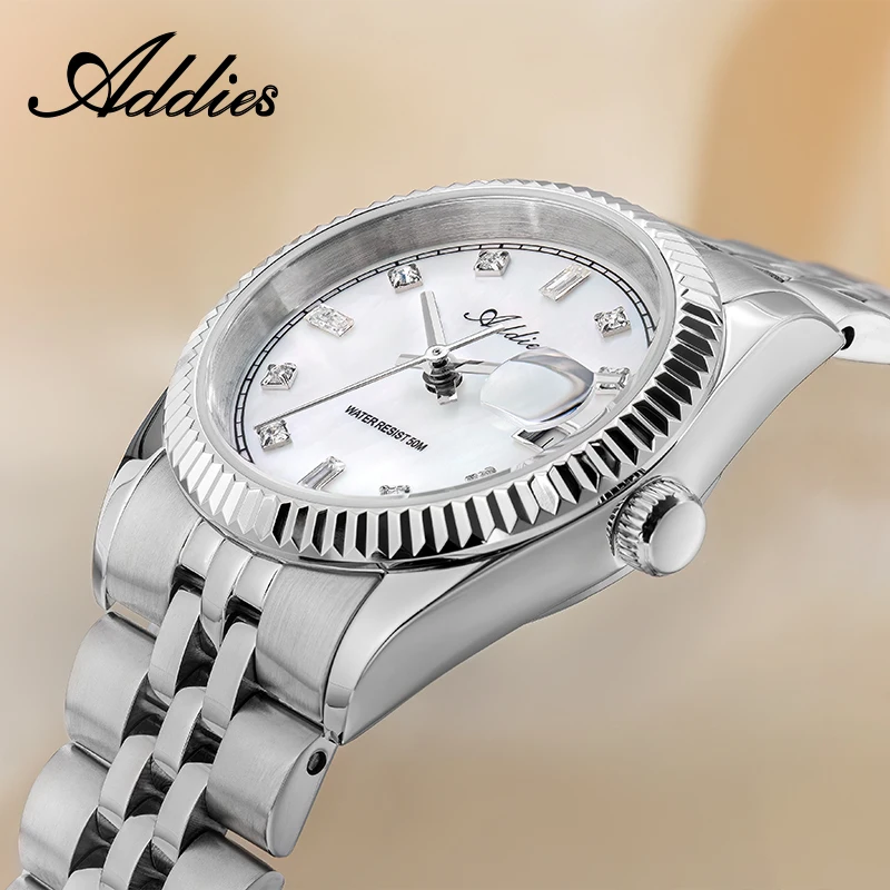 

ADDIES 28mm Luxury Women Quartz Watch Outdoor Sports Sapphire Glass 5Bar Waterproof 316L Stainless Steel Fashion Ladies Watches