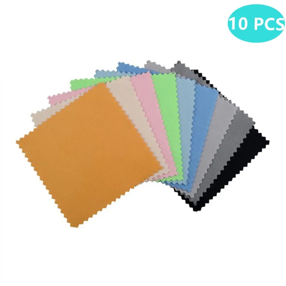 10PCS Microfiber Cleaning Cloth Guitar Maintenance String Polishing Guitar Ukulele Bass Musical Instrument Accessories 18x15cm