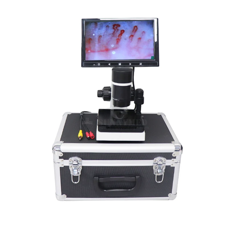 Sy-b198 500X 400X Nail fold  microcirculation test machine /  analysis microscope for Biological Laboratory