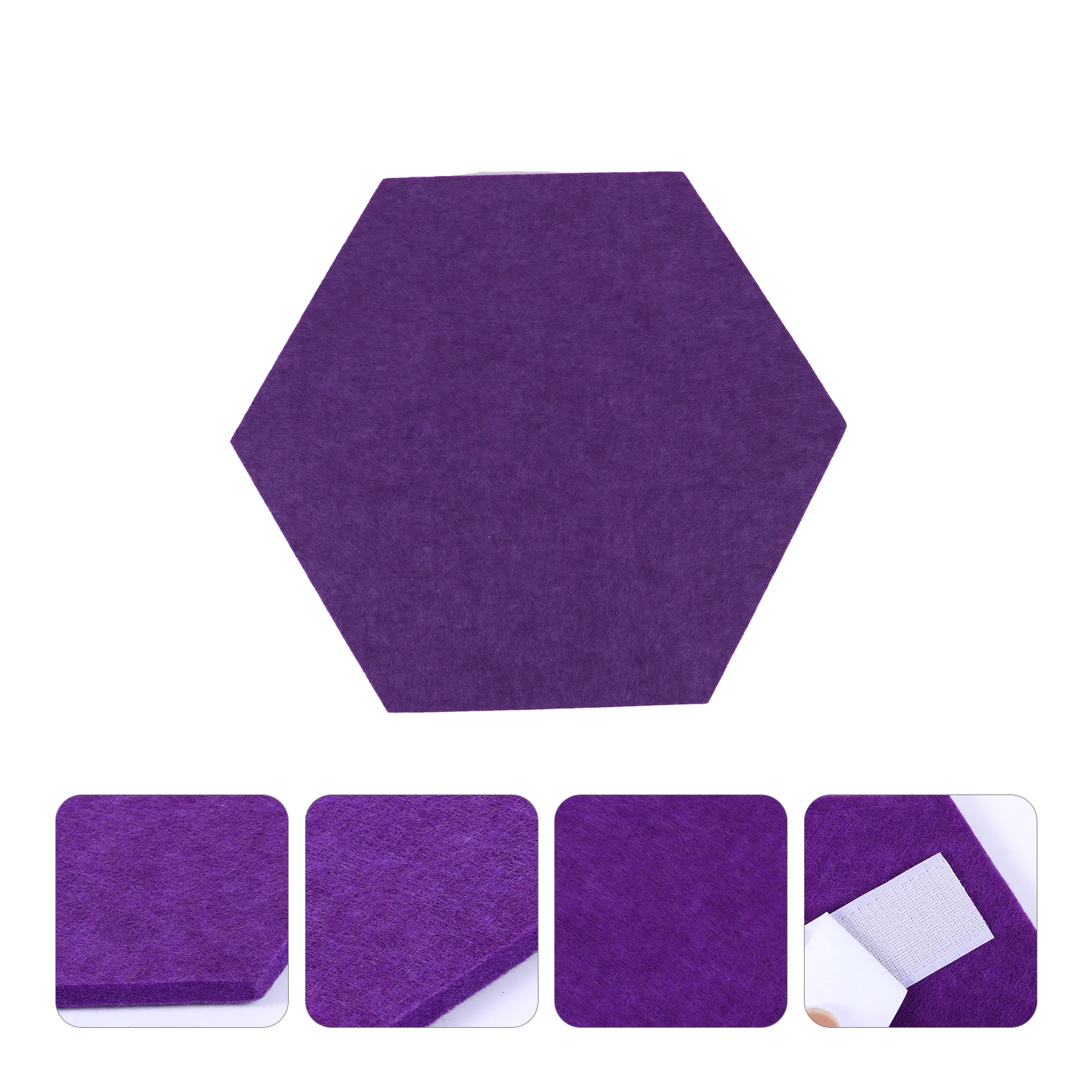 

10 Pcs Hexagon Felt Panel Modern Wall Decor Display Board for Home Office Child Room Photo Message Sticker Practical