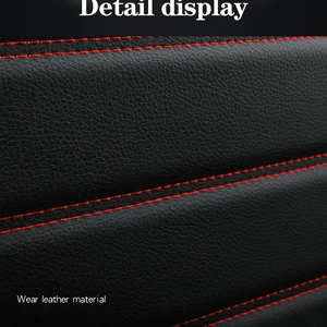 Universal Leather Car Seat Cover for Toyota Corolla Hilux Yaris Auris Camry VW Golf 7 Passat B5, Auto Auto Pillow Styling Accessories 12 Main Sales Hilux Bank Cover - №6