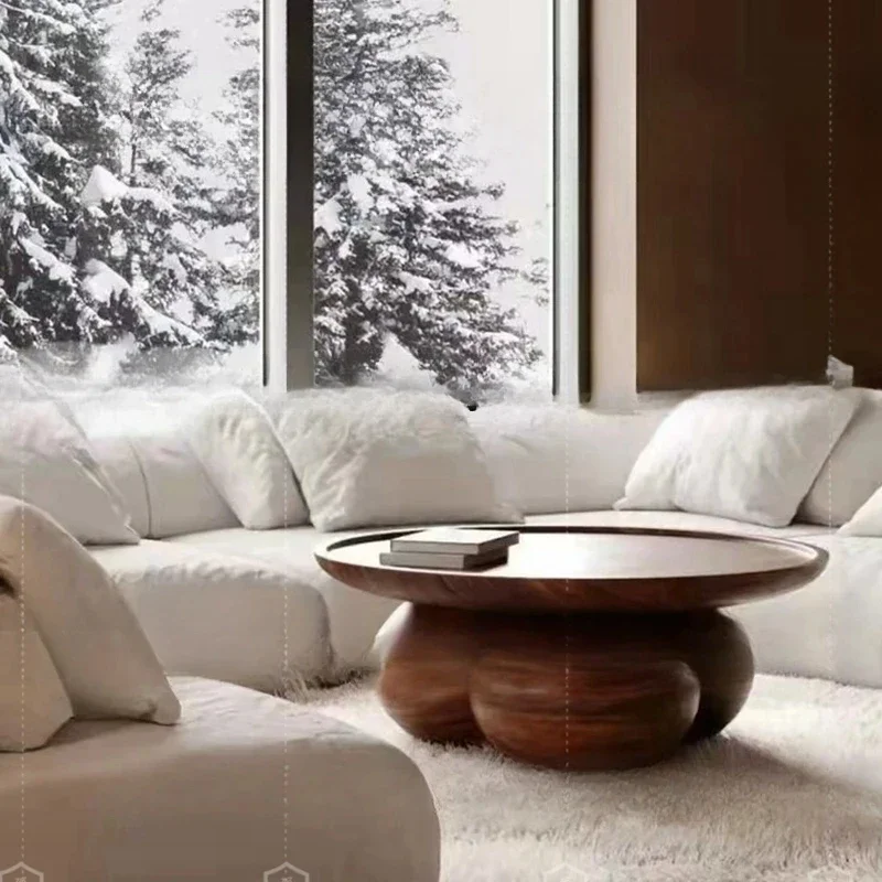 

Coffee Table round Italian Minimalist Nordic Solid Wood Round B & B round Coffee Table Solid Wood Table
