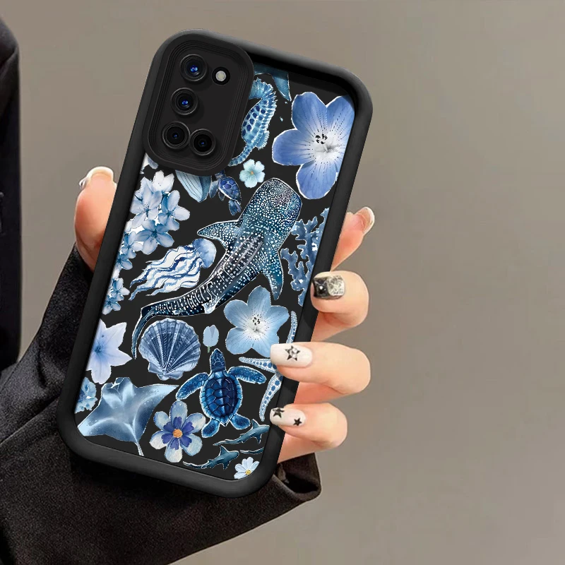 حافظة لهاتف OPPO Realme Narzo N65 N63 60X 50A 50i Prime Note 50 60 GT 6 Neo 5 3 Master Whale Sea Turtle Cover