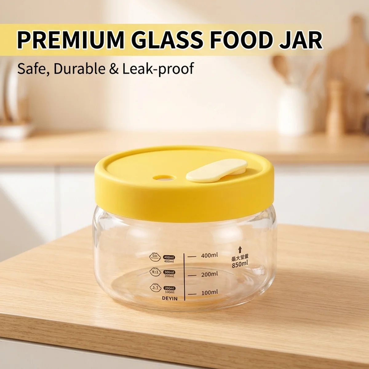 Contenitore in Vetro Ermetico  - Food Storage Yellow recensione e prezzo