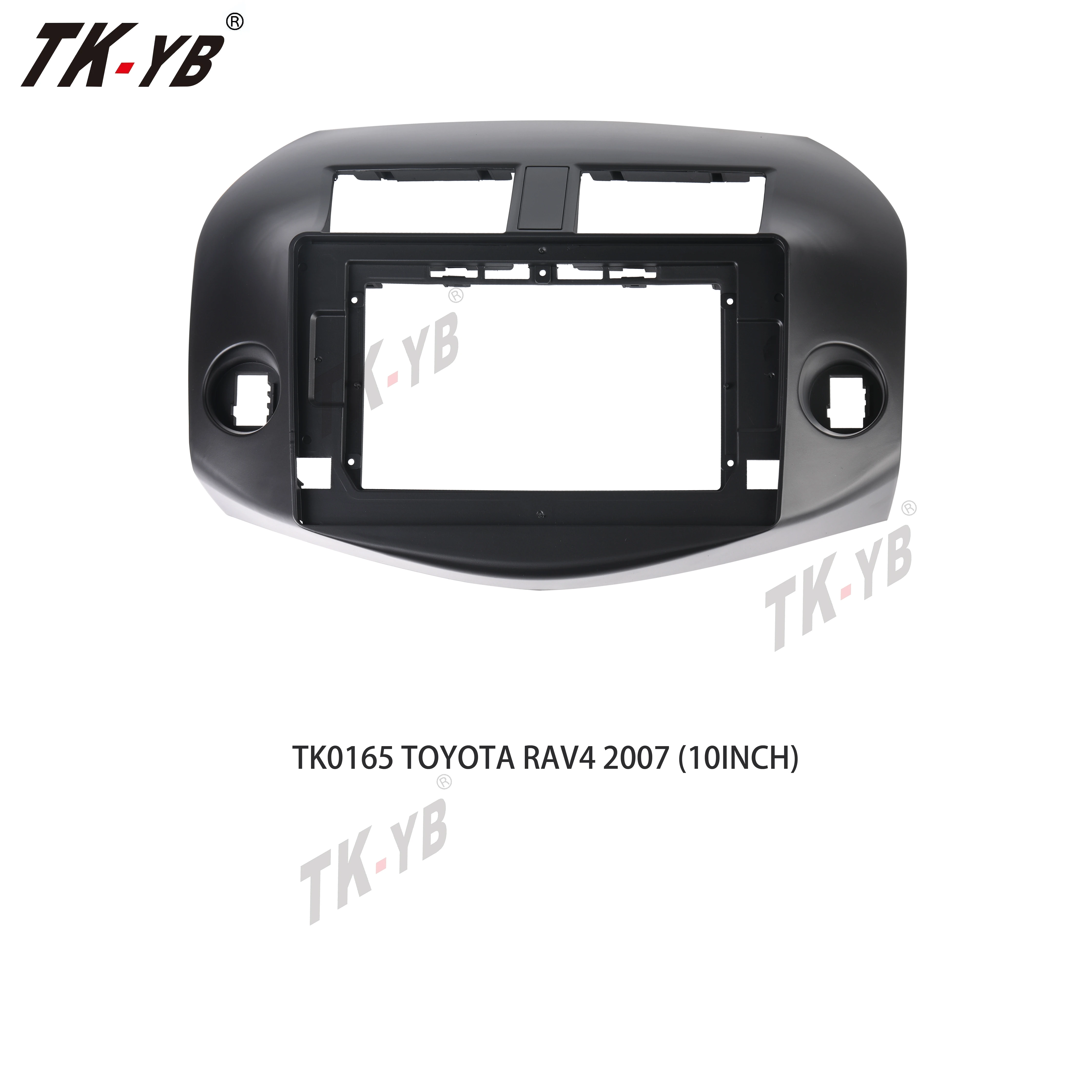2 DIN Fascia de Radio de coche 10,1 pulgadas marco de DVD de coche Panel de Facia para Toyota RAV4 2007 Panel de Radio de coche marco de placa de Fascia de tablero