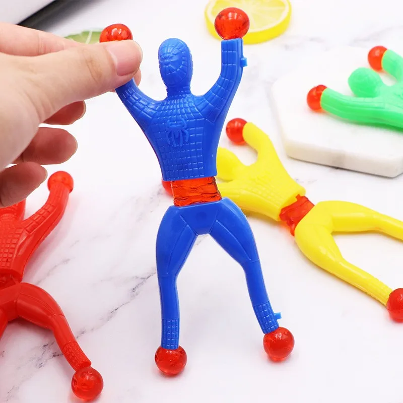 

10pcs/lot Sticky Wall Climbing Climber Men Kids Party Toys Fun Favors Birthday Gift