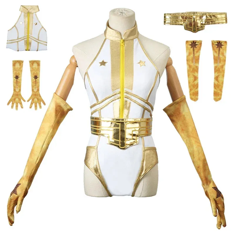 

Movie The Boys Starlight Superhero Annie January Cosplay Costume Women Jumpsuit Belt Gloves Socks Suit Bodysuit Halloween Party