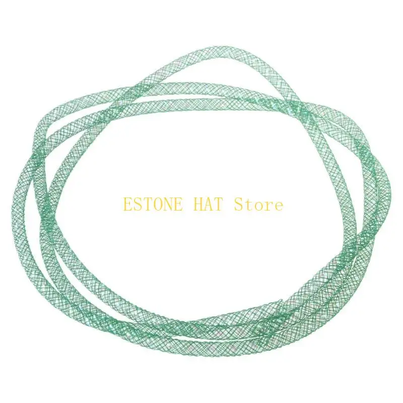 

49MF Elastic Mesh Tube Binding Trim for Sinamay Hat Fascinator Hat 4mm Mesh Rope for Women Millinery Handmade Accessories