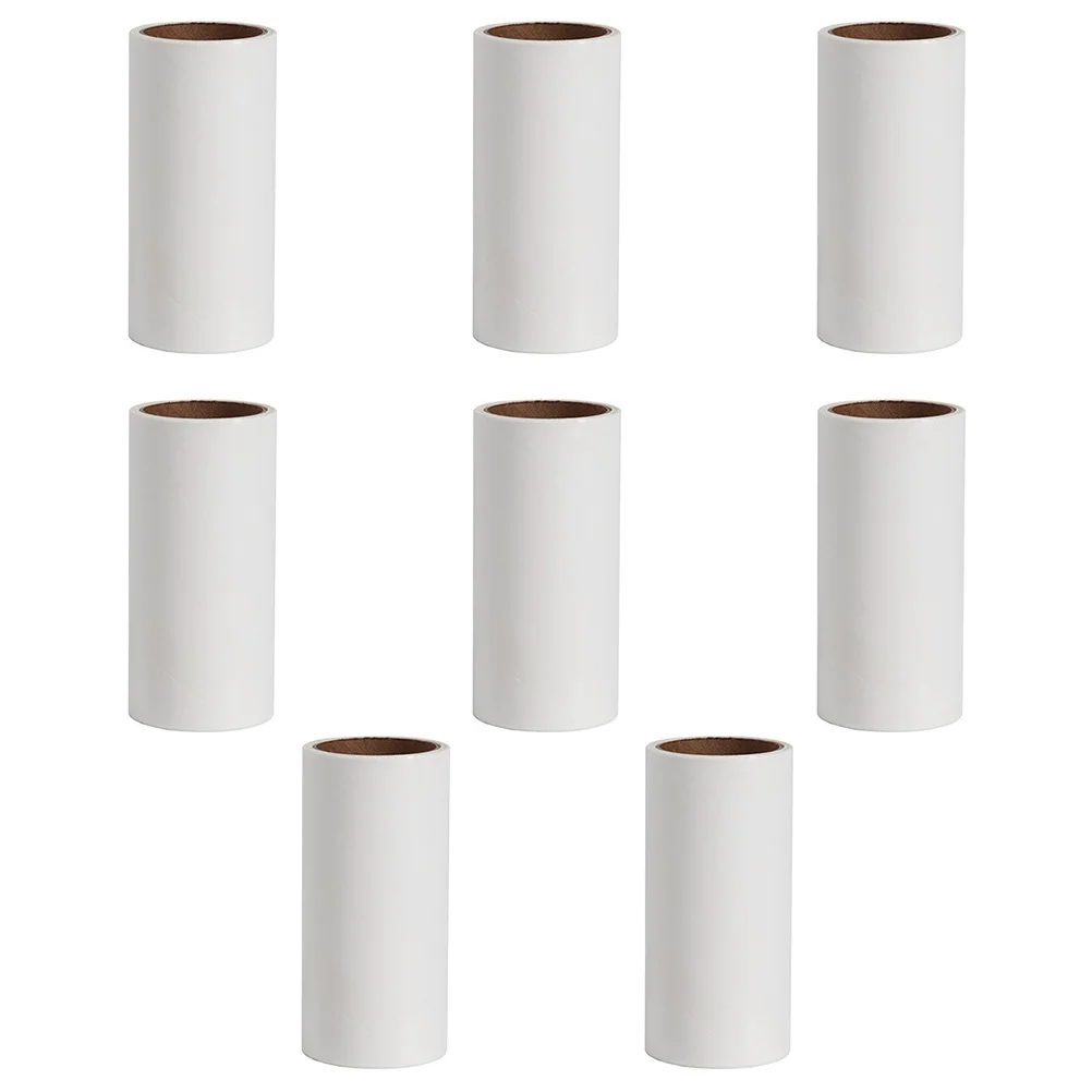 

8 Pcs Dust Removal Paper Roll Brush Clothes Hair Remover Roller Lint Rollers Refills Sticky for