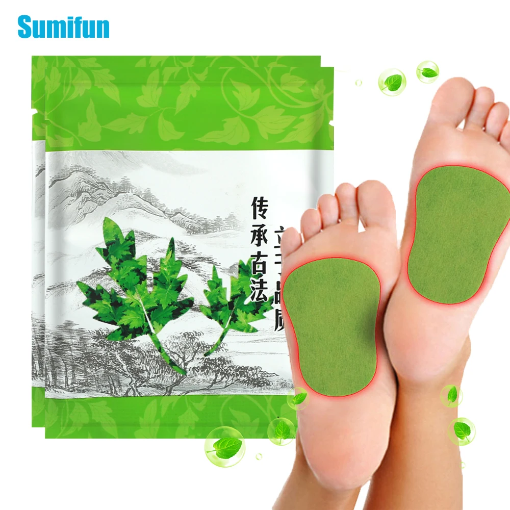 12/24/36Pcs Wormwood Foot Patch Body Detox Help Sleep Sticker Weight Loss Slimming Pad Relieve Anxiety Stress Massage Plaster