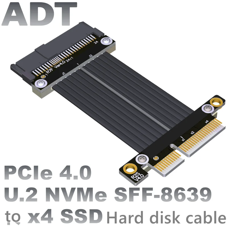 

U.2 Interface U2 to PCI-E 4.0 X4 SFF-8639 NVMe pcie extended data adapter PCIe4.0x4 gen4 ，64G/bps