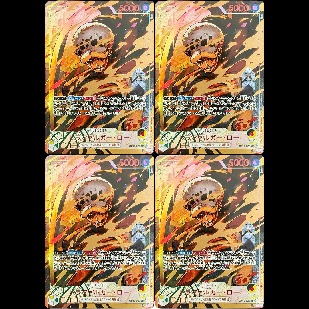 One Piece TCG Japanese OP10-022 Trafalgar Law L Collection Cards Flame Flame Fruit Coliseum Best 512 Foil Cards