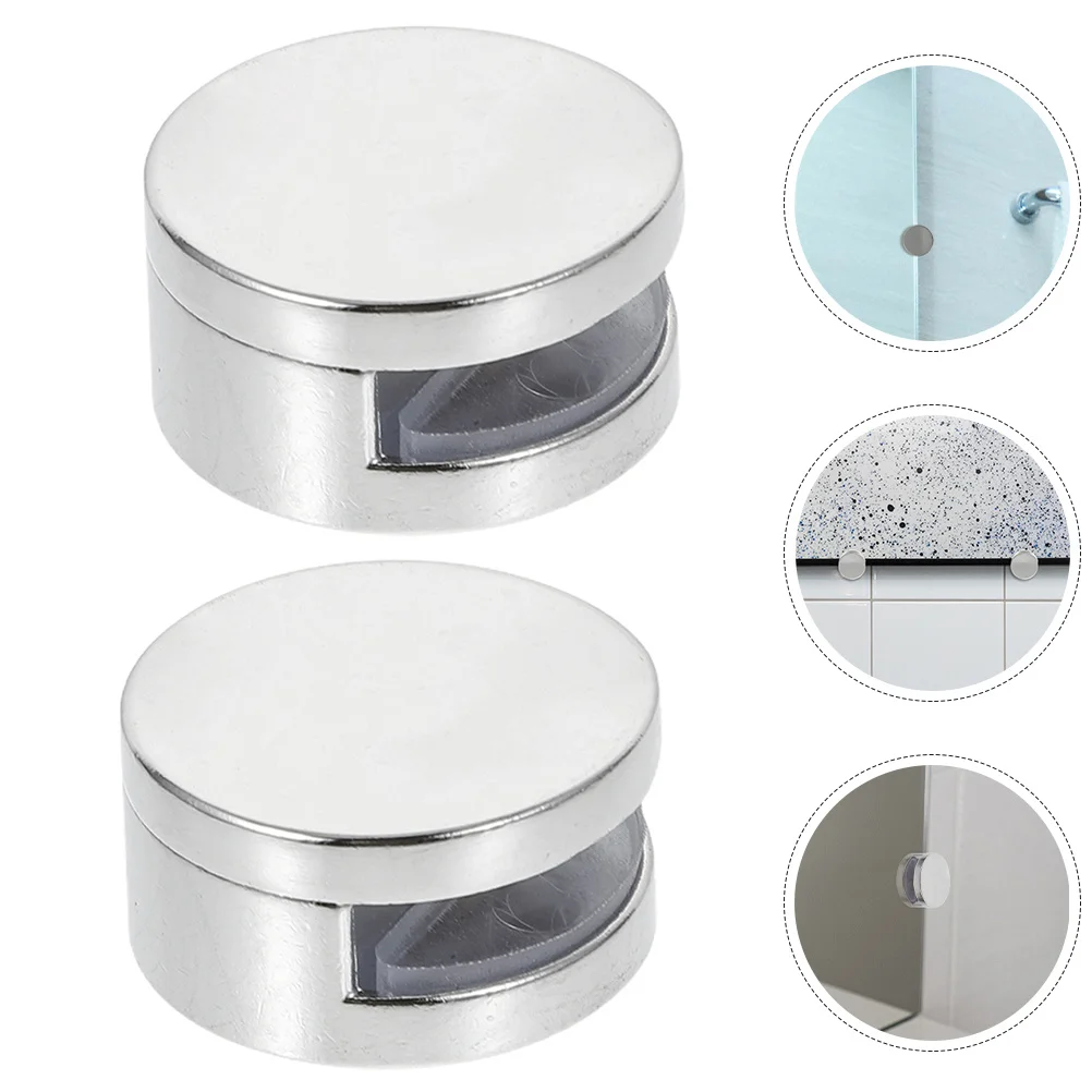 10 قطعة مقاطع مرآة سبائك الزنك الثقيلة الزجاج المشبك الحائط مرآة أصحاب بين قوسين الزجاج جدار معلق الأجهزة #4