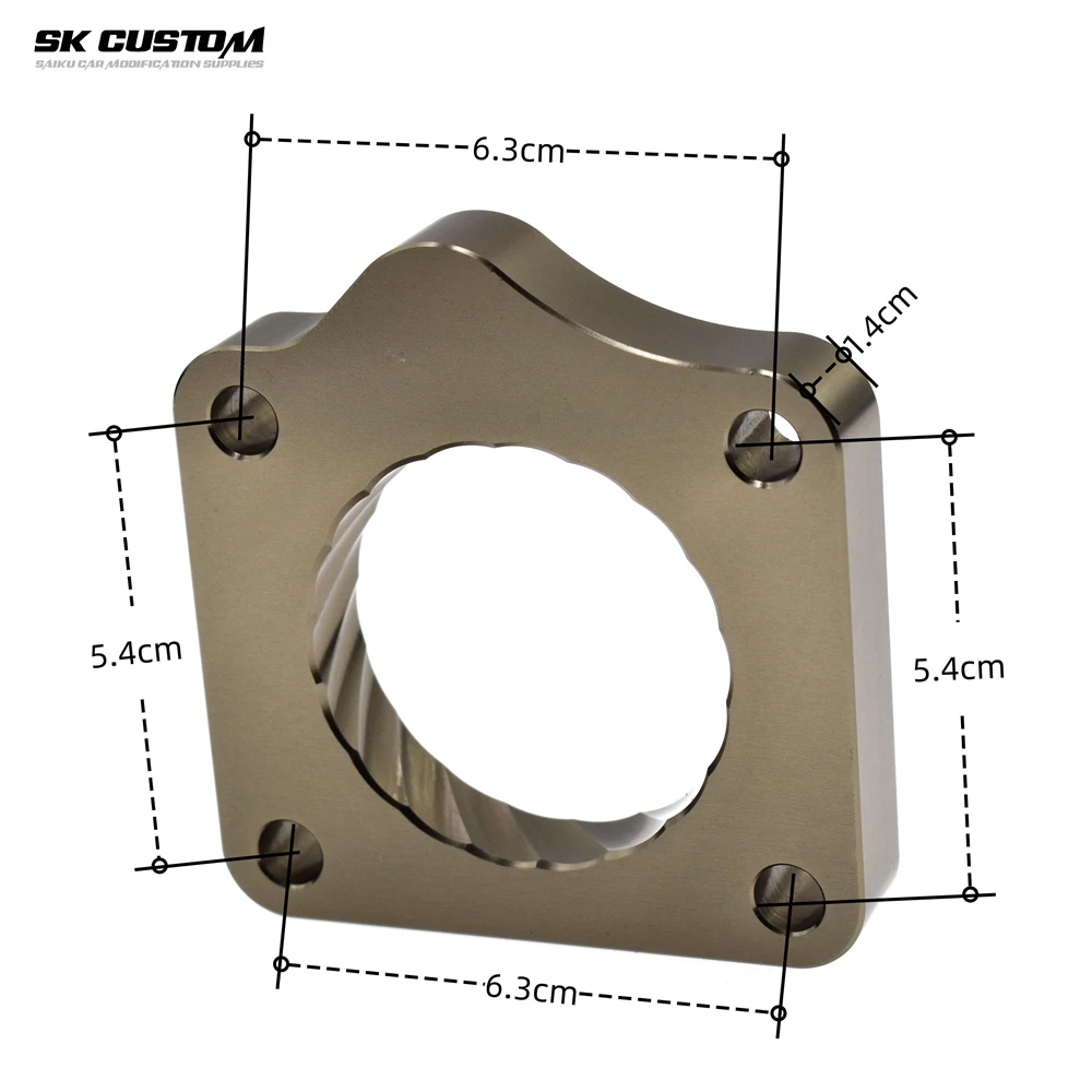 Throttle Body Spacer For Toyota Vios 2002-2005 AXP4 NCP4 SCP4 1.3L 1.5L 5A 8AFE Engine Al Alloy Vortex Intake Gasket Accessories